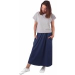 Dlouhá sukně s kapsami Linda jeans modrá – Zboží Mobilmania