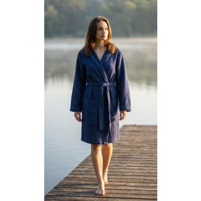 Vestis dámský vaflový župan Saimaa Midnight Sapphire – Zboží Mobilmania