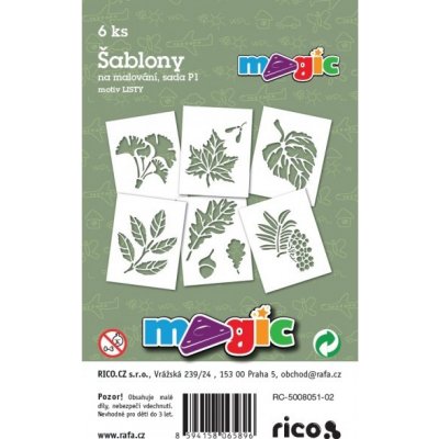 Rafa Papírové šablony Magic sada P1LISTY – Zboží Dáma