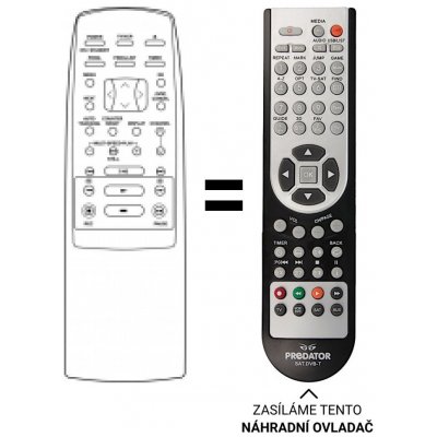 Dálkový ovladač Predátor Akai VCR RC-X677E – Zboží Živě