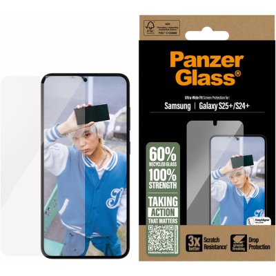 PanzerGlass tvrzené sklo Edge-to-Edge, Samsung Galaxy S25+ PGRNUWFG37942 – Zboží Živě