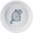 Trixie keramická miska s motivem kočky 0.25 l 13 cm