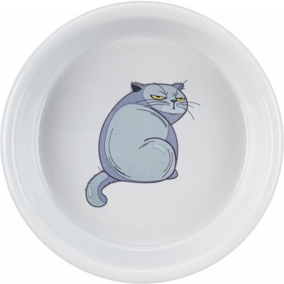 Trixie keramická miska s motivem kočky 0.25 l 13 cm – Zboží Mobilmania
