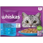 Whiskas Rybí pochoutky bílá ryba treska losos tuňák v želé 12 x 85 g – Zbozi.Blesk.cz