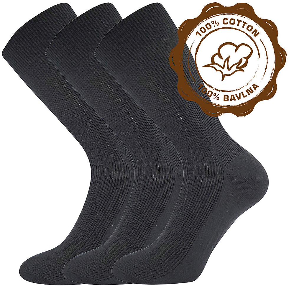 Lonka ponožky Halik 3 pár černá