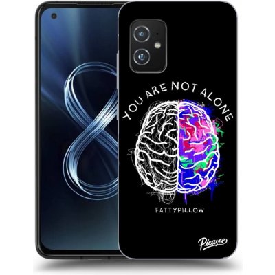 Pouzdro Picasee silikonové Asus Zenfone 8 ZS590KS - Brain - White čiré – Zbozi.Blesk.cz