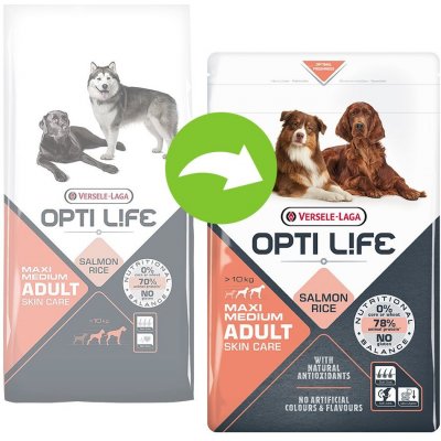 Versele Laga Opti Life Adult Skin Care Medium & Maxi 12,5 kg – Zboží Mobilmania