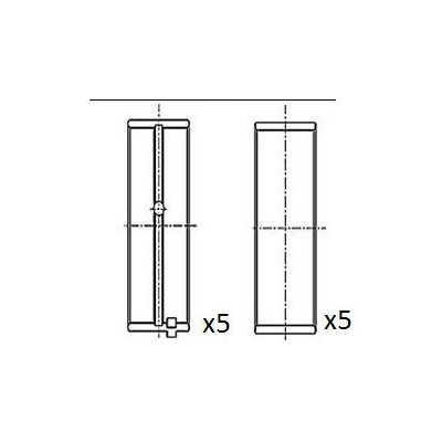 Hlavní ložiska klikového hřídele FAI AutoParts BM1023-STD – Sleviste.cz