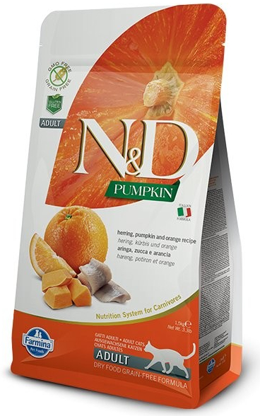 N&D Grain Free Pumpkin CAT Ocean Herring & Orange 5 kg