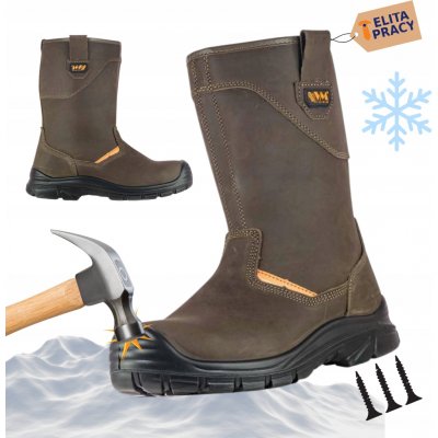 VM EDINBURGH 5180-S3 zimní poloholeňová Hnědá – Zbozi.Blesk.cz