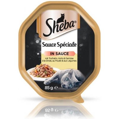 Sheba Sauce Speciale s krůtím a kuřecím masem Tác 85 g