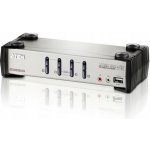 Aten CS-1734BC KVM přepínač USB Hub, OSD, 4PC audio+USB-PS/2 – Zboží Živě