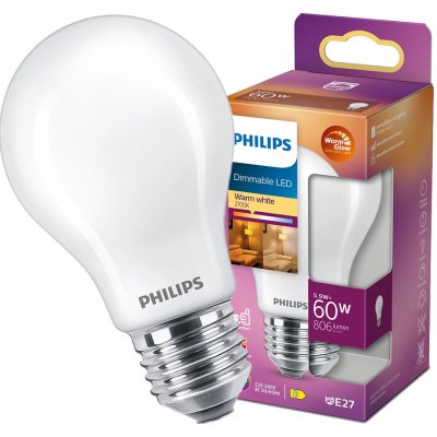 Philips LED žárovka 5,9W/60W – Zboží Živě