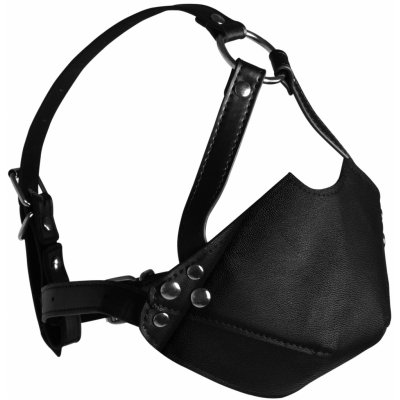 Ouch! Head Harness with Mouth Cover and Breathable Ball Gag Black – Zbozi.Blesk.cz