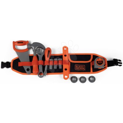 Smoby pracovní opasek Black&Decker Tools Belt 44 cm délka se 14 doplňky – Zbozi.Blesk.cz