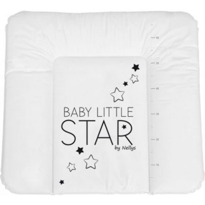 NELLYS podložka měkká, BABY STAR bílá 85 x 72 – Sleviste.cz