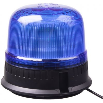 LED maják, 12-24V, 24xLED modrý, magnet, ECE R65 – Zbozi.Blesk.cz