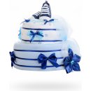 Plenkovky Plenkový dort pro chlapce třípatrový světle modrý