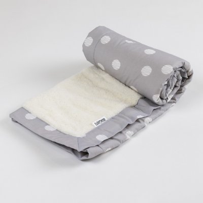 Tulimese Beránková deka šedá klubíčka – Sleviste.cz