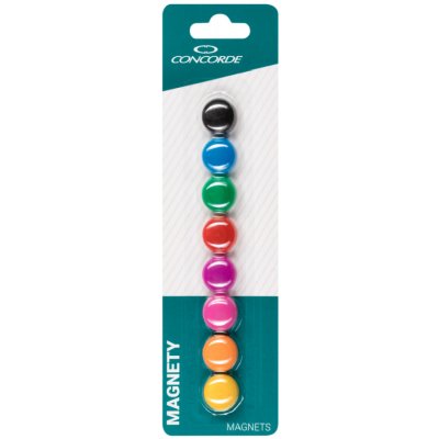 Concorde Magnety barevné 20 mm 8 ks – Zbozi.Blesk.cz