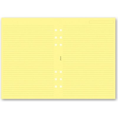 Filofax Poznámkový papír, linkovaný žlutý A5 – Zboží Živě