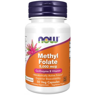 Now Foods Methylfoliát 5000 mcg 50 kapslí – Hledejceny.cz