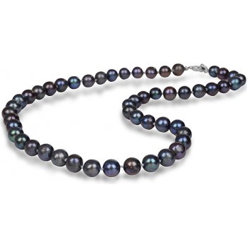 JwL Luxury Pearls s pravými kovově modrými perlami JL0265