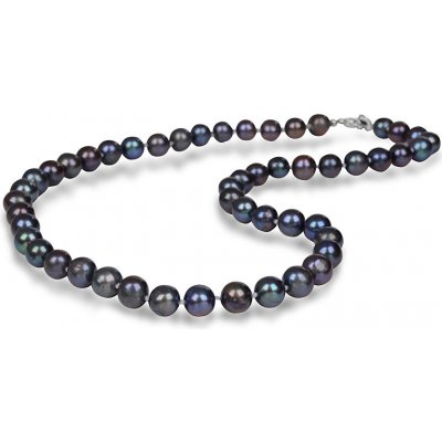JwL Luxury Pearls s pravými kovově modrými perlami JL0265 – Zboží Mobilmania