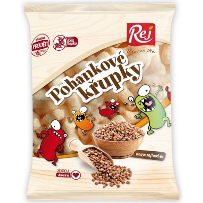 REJ Pohankové křupky bez soli (100% pohanky) 100 g – Zbozi.Blesk.cz