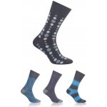 Steven Suitline art.056 pánské ponožky tmavě modrá – Zboží Mobilmania
