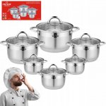 Zilner Sada hrnců Premium nerezová ocel 12 ks – Sleviste.cz