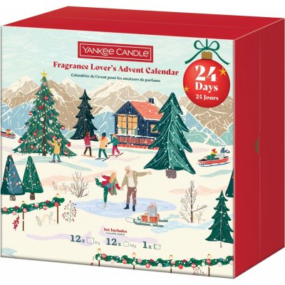 Yankee Candle Adventní kalendář Kniha červená – Zboží Dáma