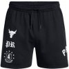 Pánské kraťasy a šortky Under Armour Project Rock Terry Fleece Short Badge Of Honor M 1386881-001 black