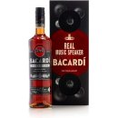 Bacardi Carta Negra 40% 0,7 l music speaker (dárkové balení)