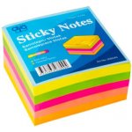Kostka samolepicí, 75x75 mm, 400 lístků, neónové barvy – Hledejceny.cz