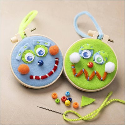 Creativ Company Kreativní sada Mini Craft Kit Embroidery Faces – Hledejceny.cz
