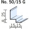 Sádra OWA premium S 3a obvodový stínový profil 3050mm č. 50/15G