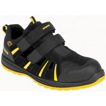 Bennon RIBBON S1 ESD sandál Černo-žlutá