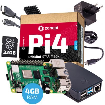 Raspberry Pi 4B 4GB oficiální sada – Hledejceny.cz