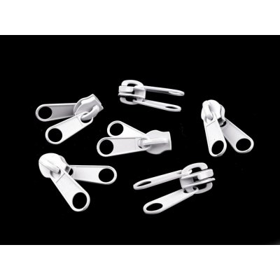 Jezdec ke spirálovým zipům oboustranný No 10 Varianta: 2 bílá, Balení: 10 ks – Hledejceny.cz