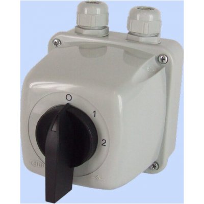 Elektromet Vačkový spínač 0-1-2 5P 16A v krytu IP44 Arc 16-33 921615 – Hledejceny.cz
