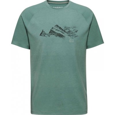 Mammut Pánské tričko Mountain T-Shirt Men Finsteraarhorn Dark jade – Zboží Mobilmania