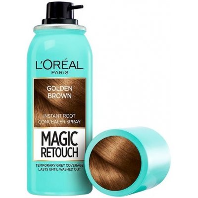 L'Oréal Magic Retouch sprej pro okamžité zakrytí odrostů Golden Brown 75 ml – Zboží Mobilmania
