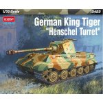 German King Tiger Henschel Turret Academy Model Kit tank 13423 1:72 – Zboží Mobilmania