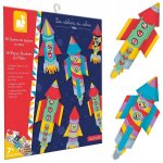 Janod Atelier Sada Mini Origami papírové skládačky Rakety od 7 let – Zboží Dáma