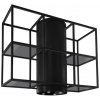 Odsavač par, digestoř Nortberg Tubo Cage Central Glass Black Matt 120 cm