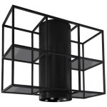 Nortberg Tubo Cage Central Glass Black Matt 120 cm – Zbozi.Blesk.cz