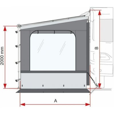 Boční stěna Fiamma Side W pro markýzy CaravanStore XL varianta levá – Hledejceny.cz