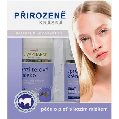 Vivapharm Kozí mléko sprchový gel 400 ml + tělové mléko 400 ml dárková sada