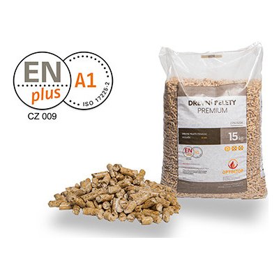 Optimtop Dřevěné pelety PREMIUM ENplus A1, smrk, 825 kg – HobbyKompas.cz